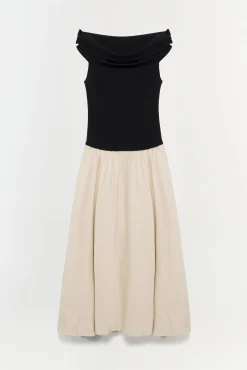 Women Simkhai Adaline Knit Linen Midi Dress