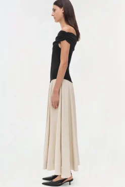 Women Simkhai Adaline Knit Linen Midi Dress