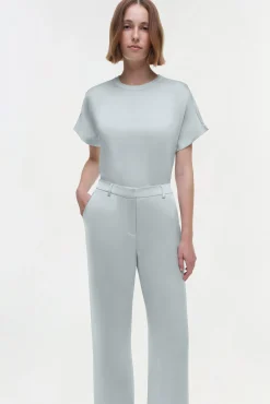 Women Simkhai Addy Satin T-Shirt