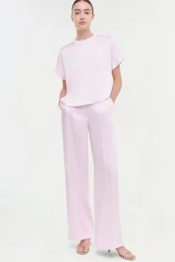 Women Simkhai Addy Satin T-Shirt