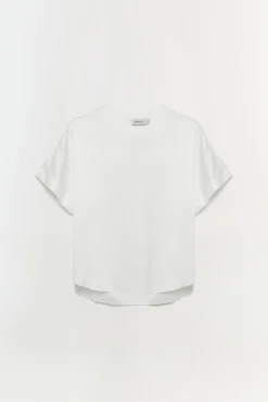 Women Simkhai Addy Satin T-Shirt