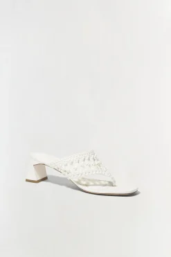 Simkhai Alia Woven Block Heel Sandal