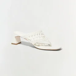 Simkhai Alia Woven Block Heel Sandal