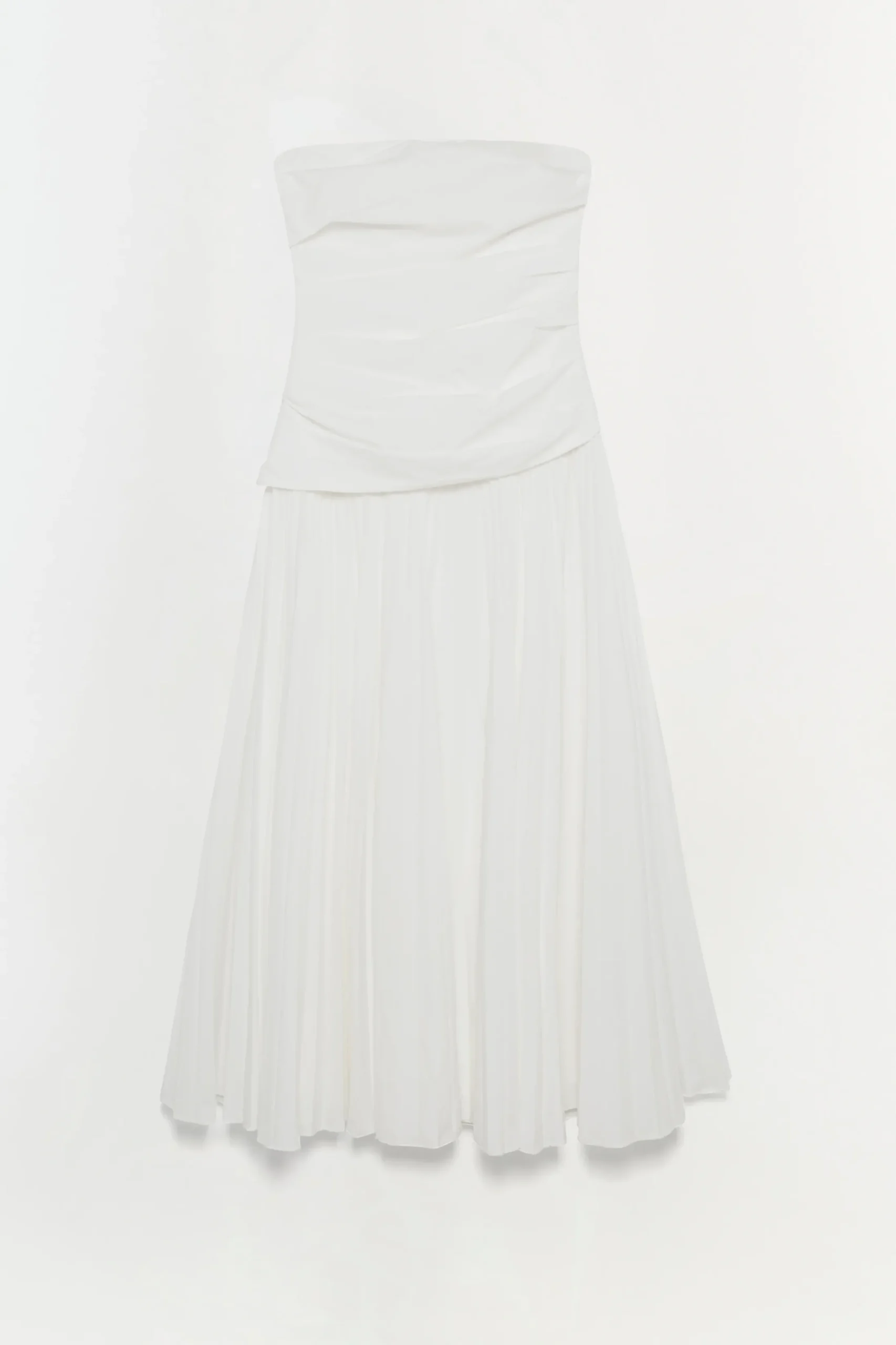Women Simkhai Arie Strapless Cotton Midi Dress