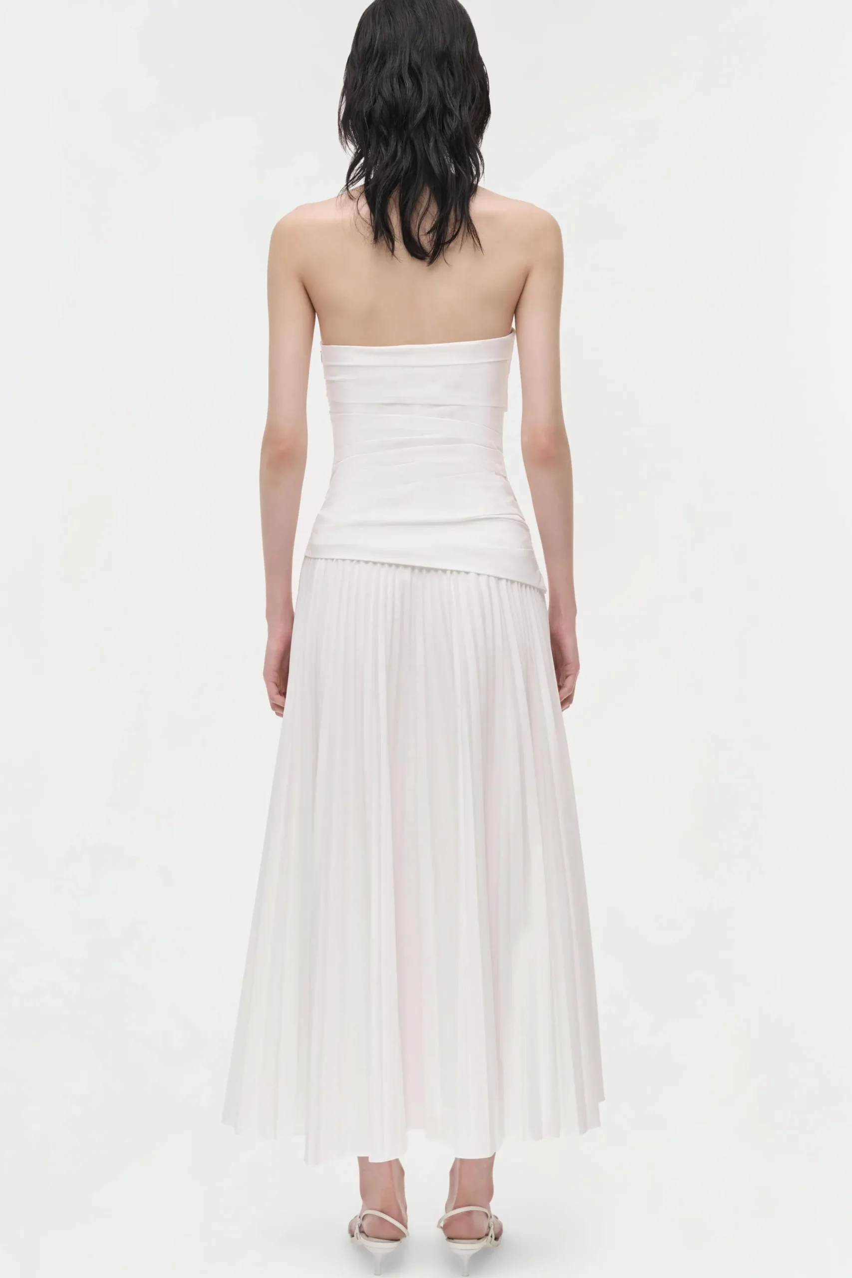 Women Simkhai Arie Strapless Cotton Midi Dress