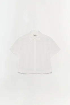 Women Simkhai Bernie Cotton Pleated Shirt