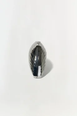 Simkhai Bridget Mini Metal Oyster Clutch
