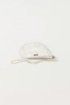 Simkhai Bridget Pearl Oyster Clutch