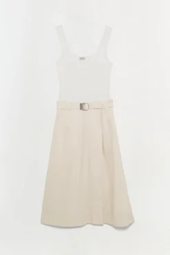 Women Simkhai Camden Knit Linen Midi Dress