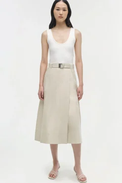 Women Simkhai Camden Knit Linen Midi Dress