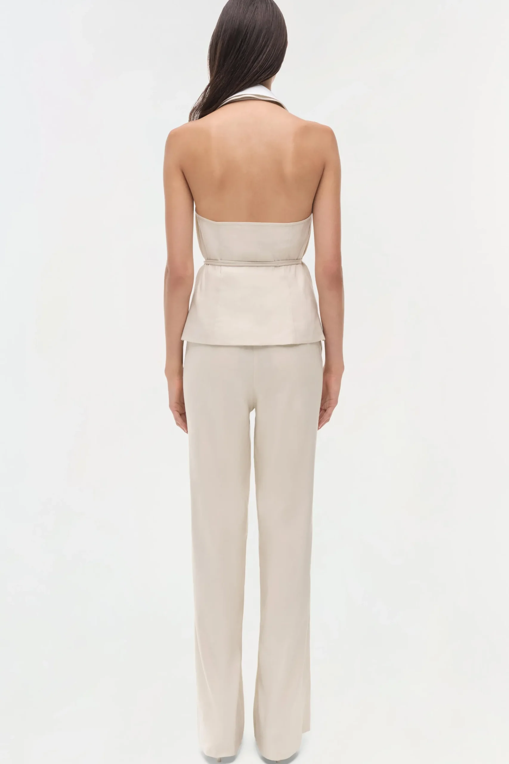 Women Simkhai Campbell Linen Halter Shirt