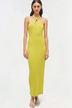 Women Simkhai Celaena Rib Knit Midi Dress