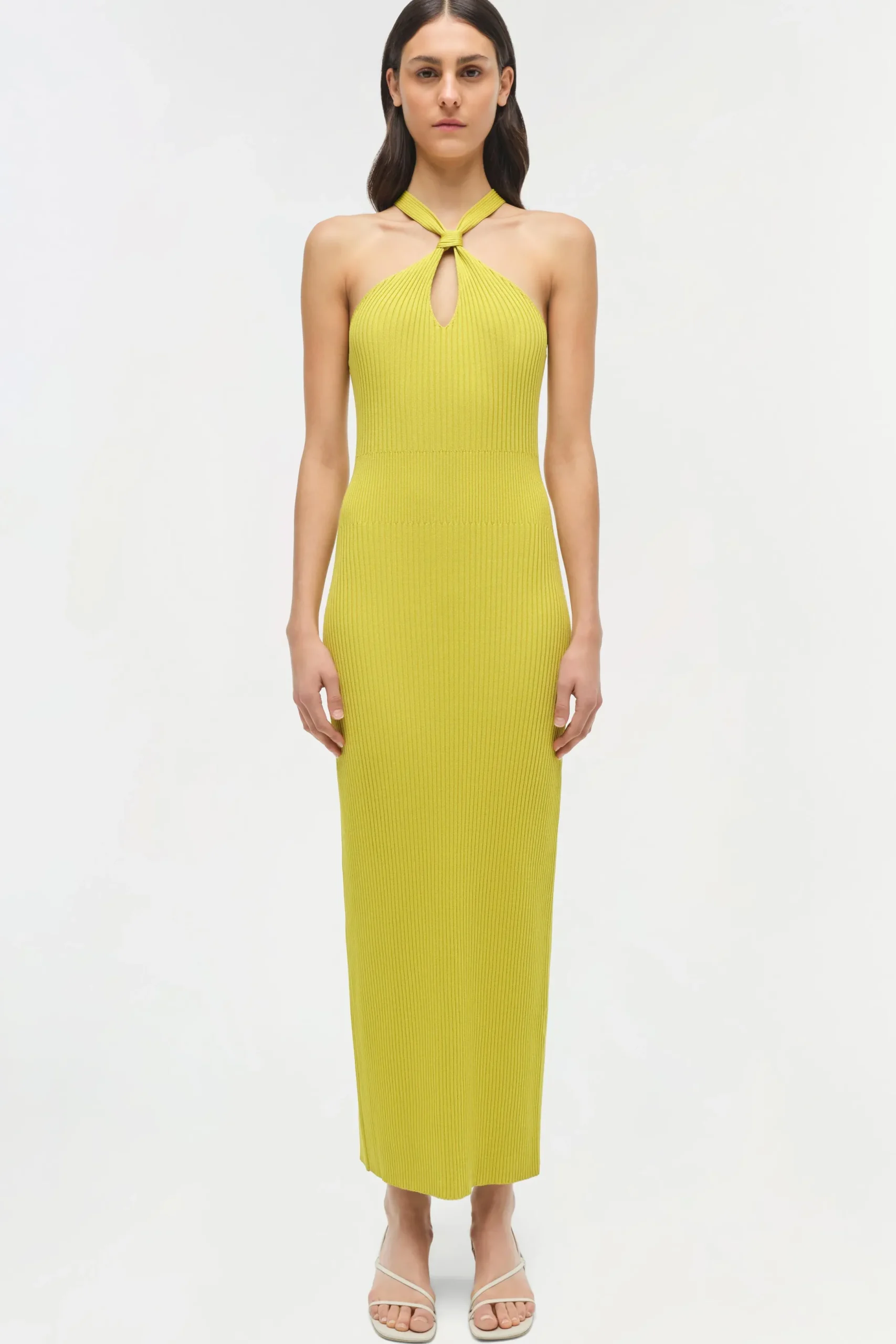 Women Simkhai Celaena Rib Knit Midi Dress