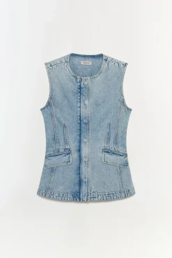 Women Simkhai Charley Denim Top