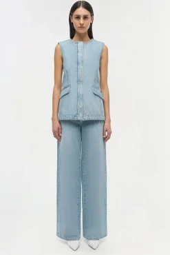 Women Simkhai Charley Denim Top