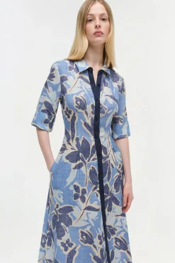 Women Simkhai Claudine Linen Midi Dress