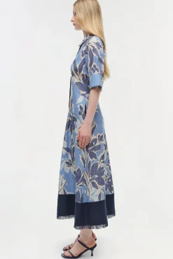 Women Simkhai Claudine Linen Midi Dress