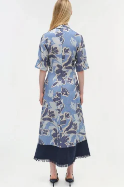 Women Simkhai Claudine Linen Midi Dress