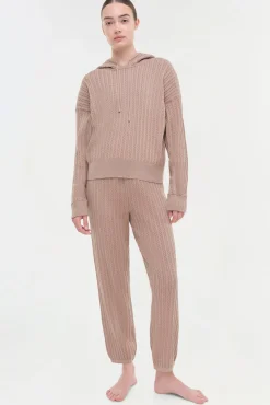 Women Simkhai Cotton Cashmere Cable Hoodie