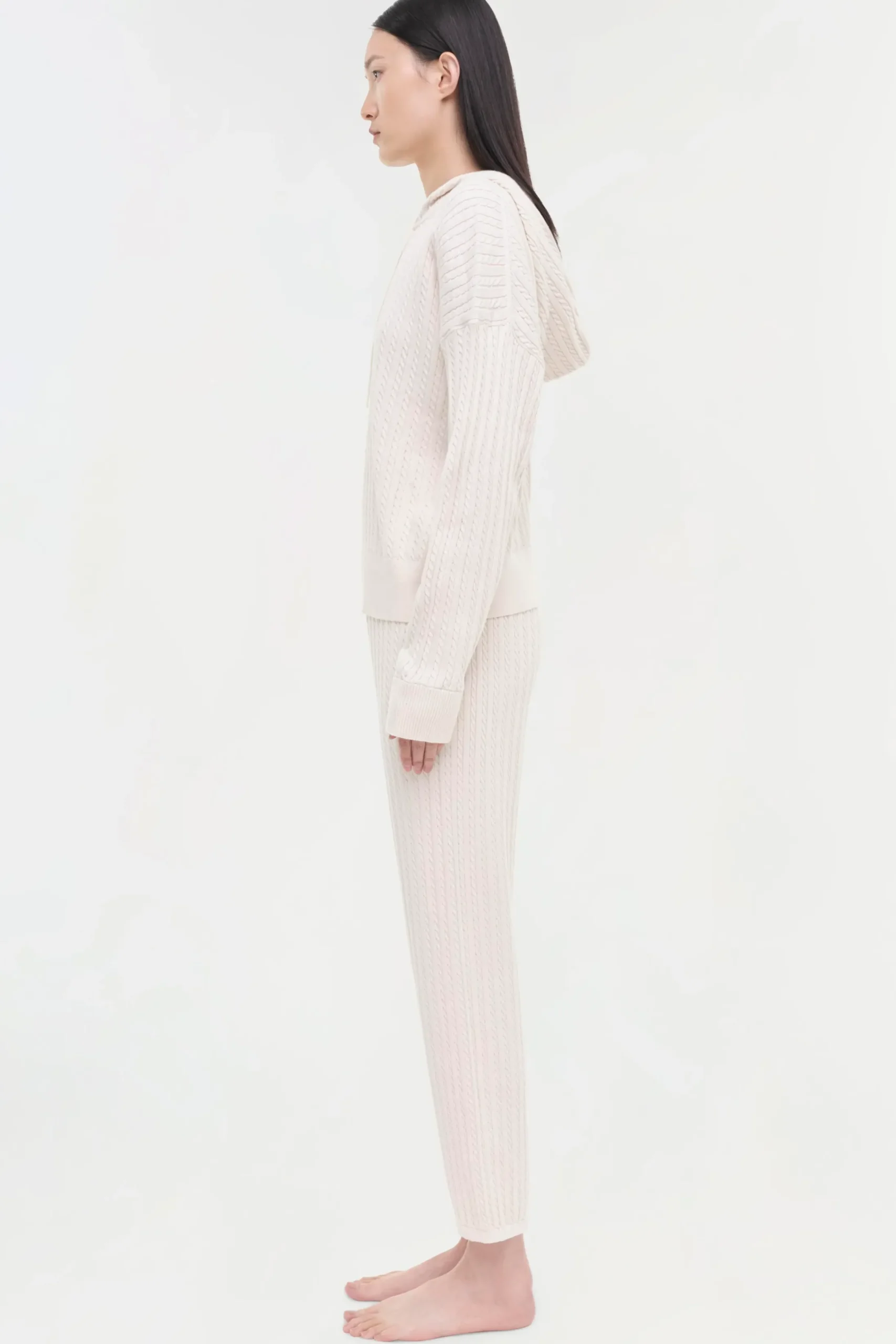 Women Simkhai Cotton Cashmere Cable Hoodie