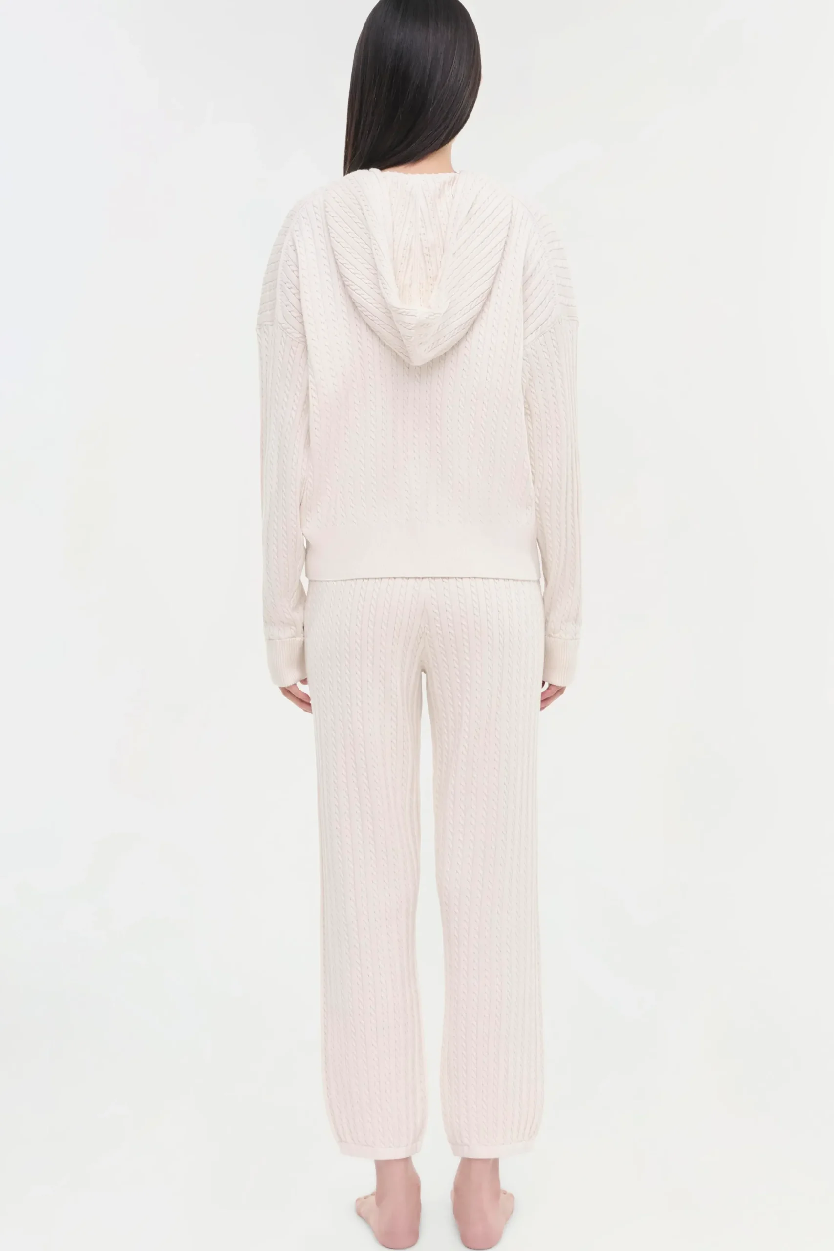 Women Simkhai Cotton Cashmere Cable Hoodie