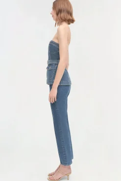 Women Simkhai Cyan Top