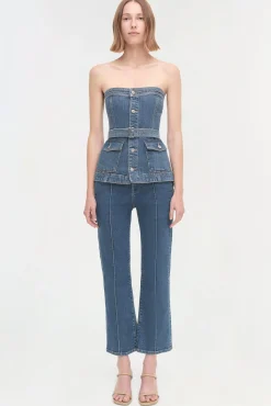 Women Simkhai Cyan Top