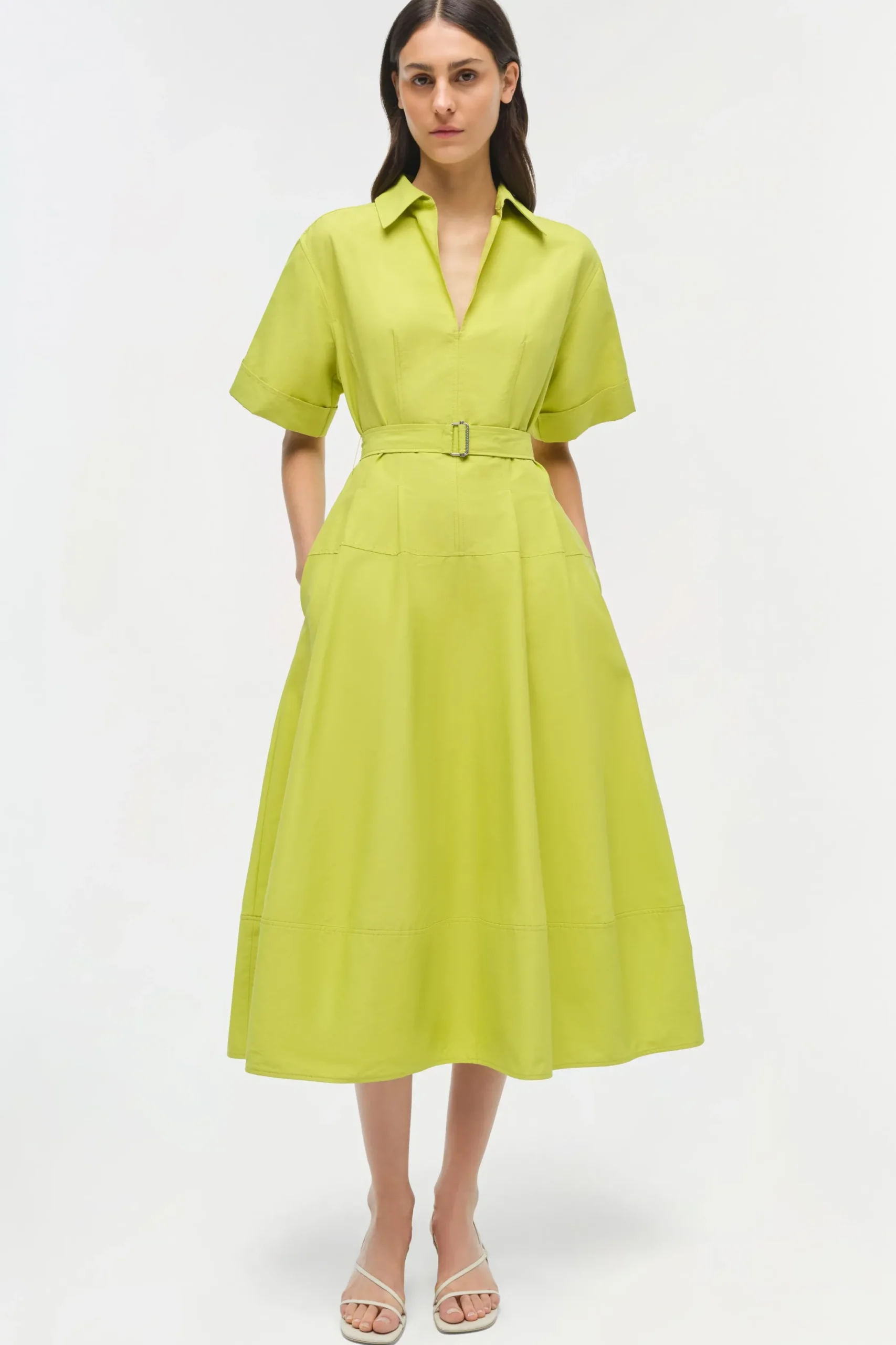 Women Simkhai Deanna Cotton Midi Dress