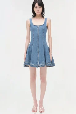 Women Simkhai Eleodra Denim Mini Dress