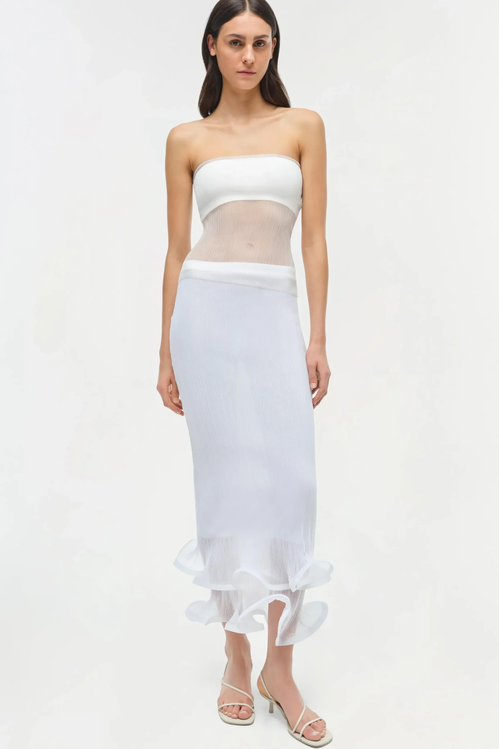 Women Simkhai Emberly Strapless Plisse Top