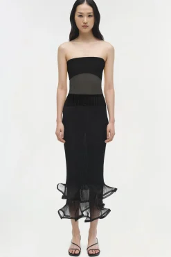 Women Simkhai Emberly Strapless Plisse Top