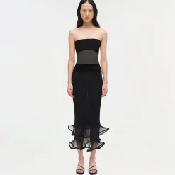 Women Simkhai Emberly Strapless Plisse Top
