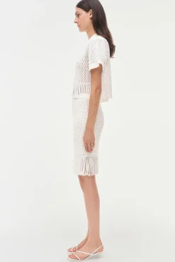 Women Simkhai Enzo Lattice Knit Top