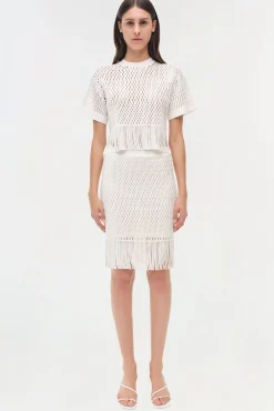 Women Simkhai Enzo Lattice Knit Top