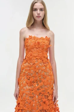 Women Simkhai Fleurella Applique Midi Dress