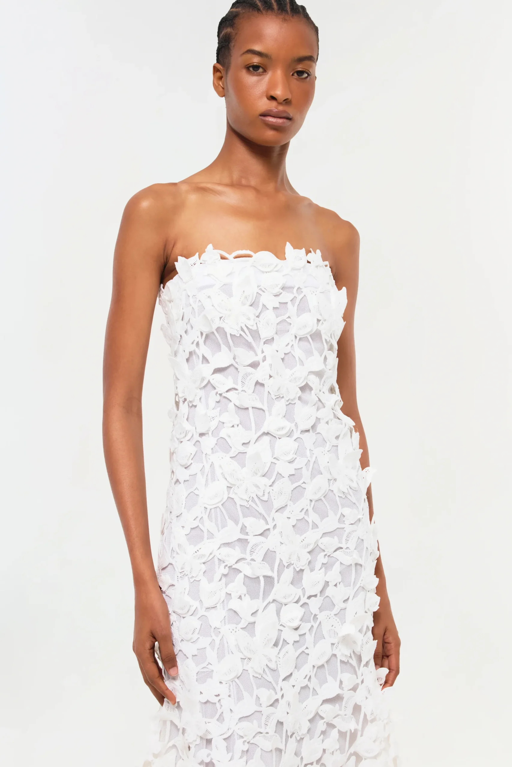 Women Simkhai Fleurella Applique Midi Dress