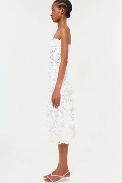 Women Simkhai Fleurella Applique Midi Dress