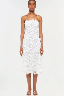 Women Simkhai Fleurella Applique Midi Dress