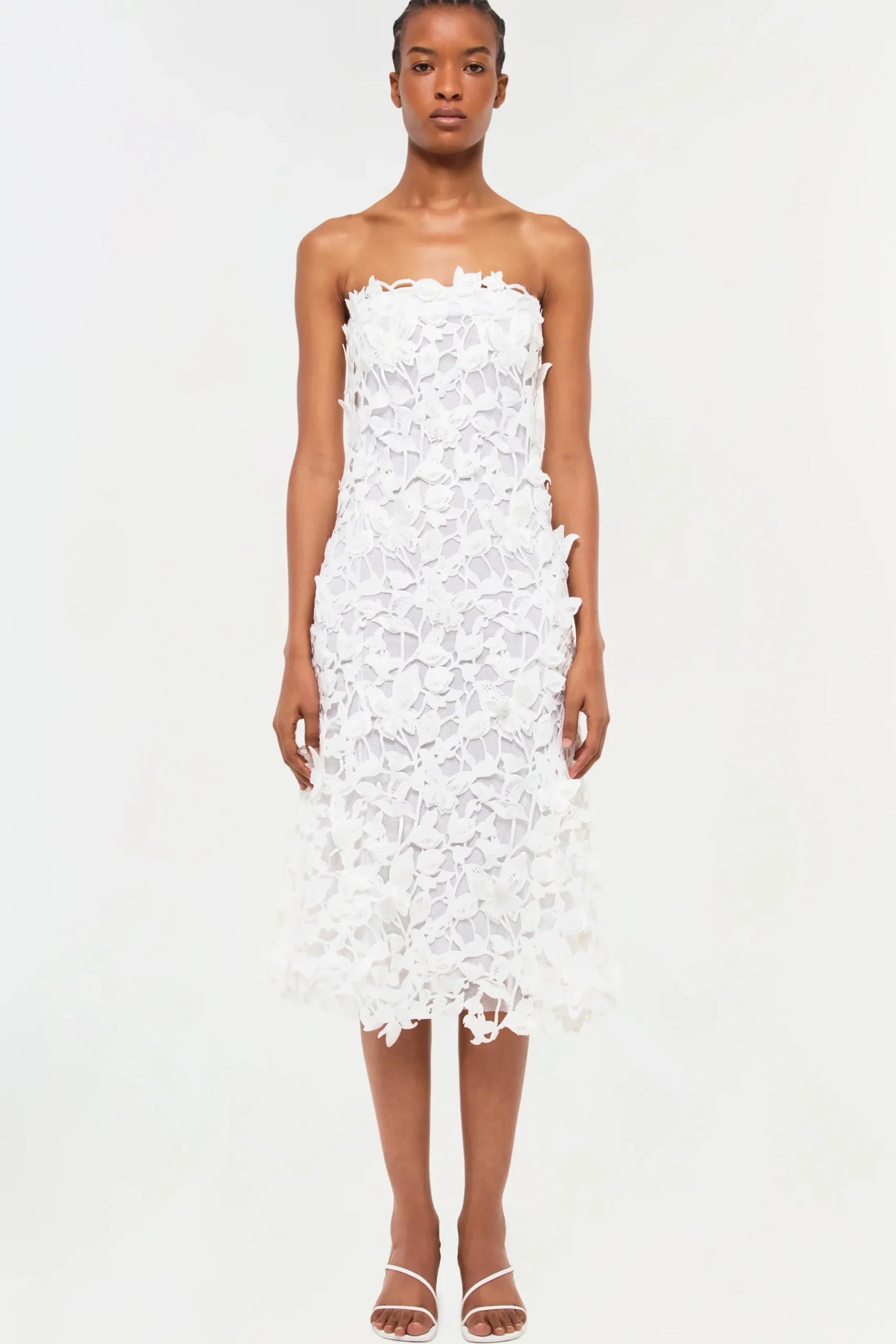 Women Simkhai Fleurella Applique Midi Dress