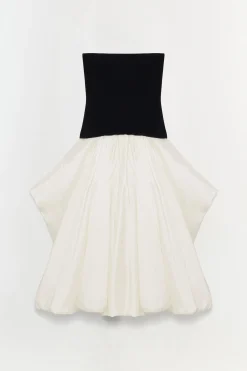 Women Simkhai Izzy Strapless Taffeta Midi Dress