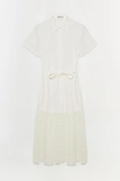Women Simkhai Jenner Lace Midi Shirt Dress