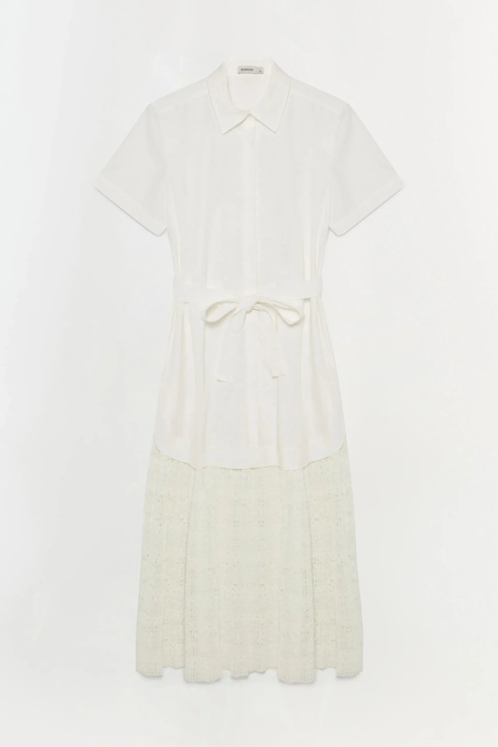 Women Simkhai Jenner Lace Midi Shirt Dress