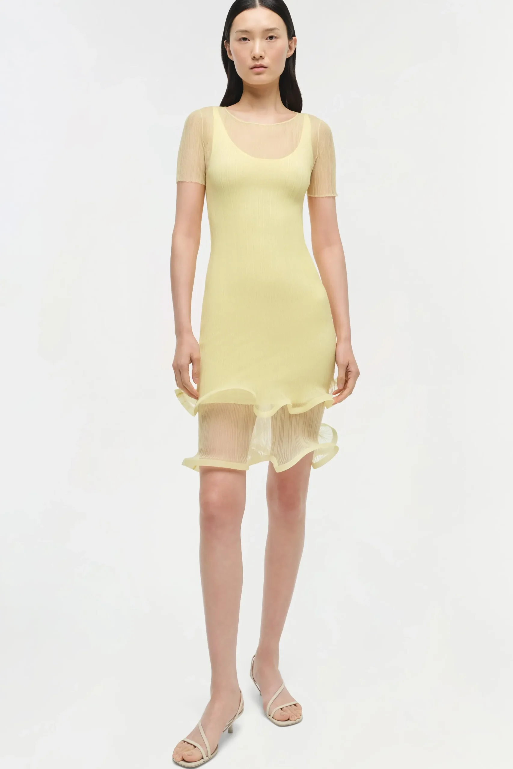 Women Simkhai Jett Plisse Mini Dress