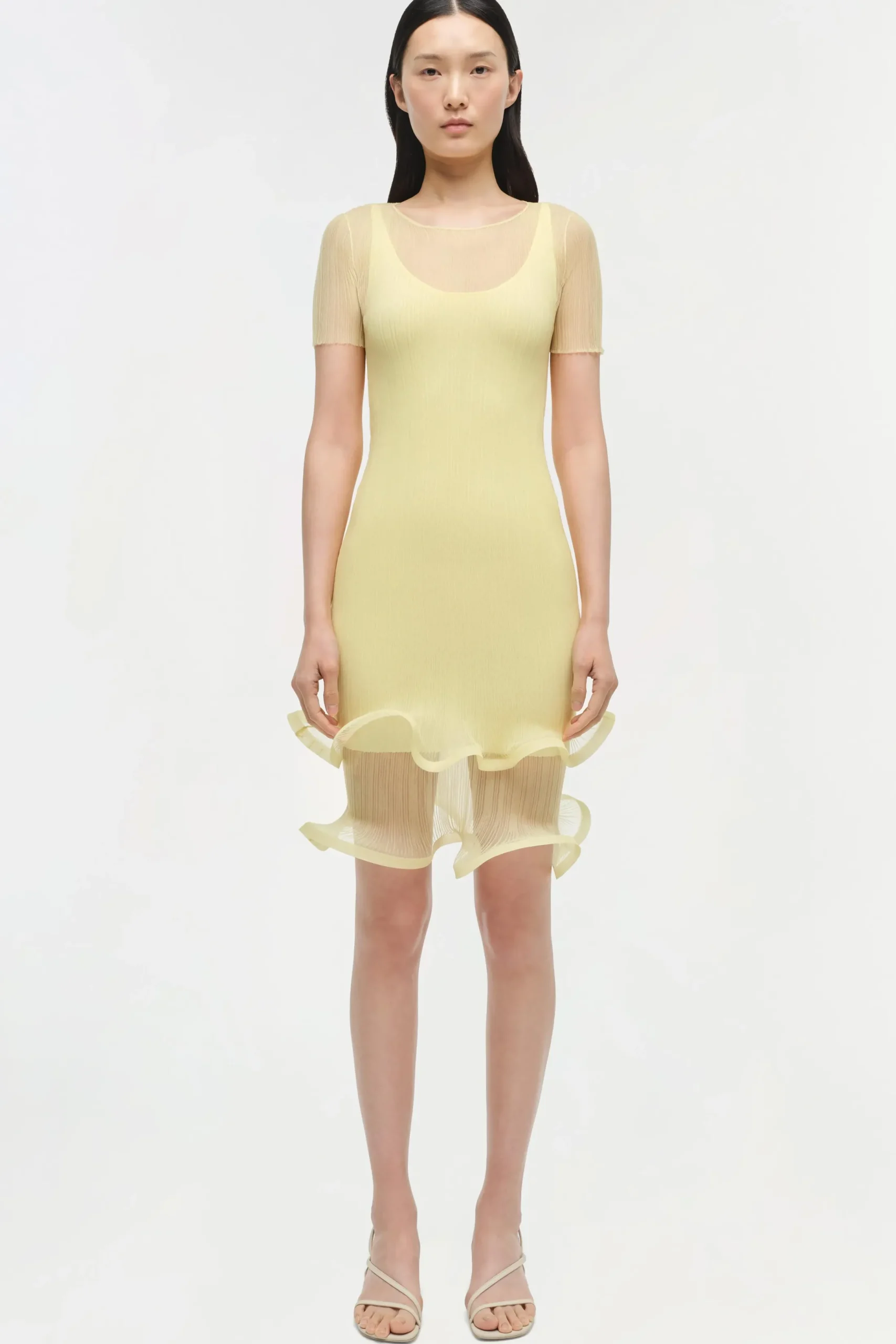 Women Simkhai Jett Plisse Mini Dress