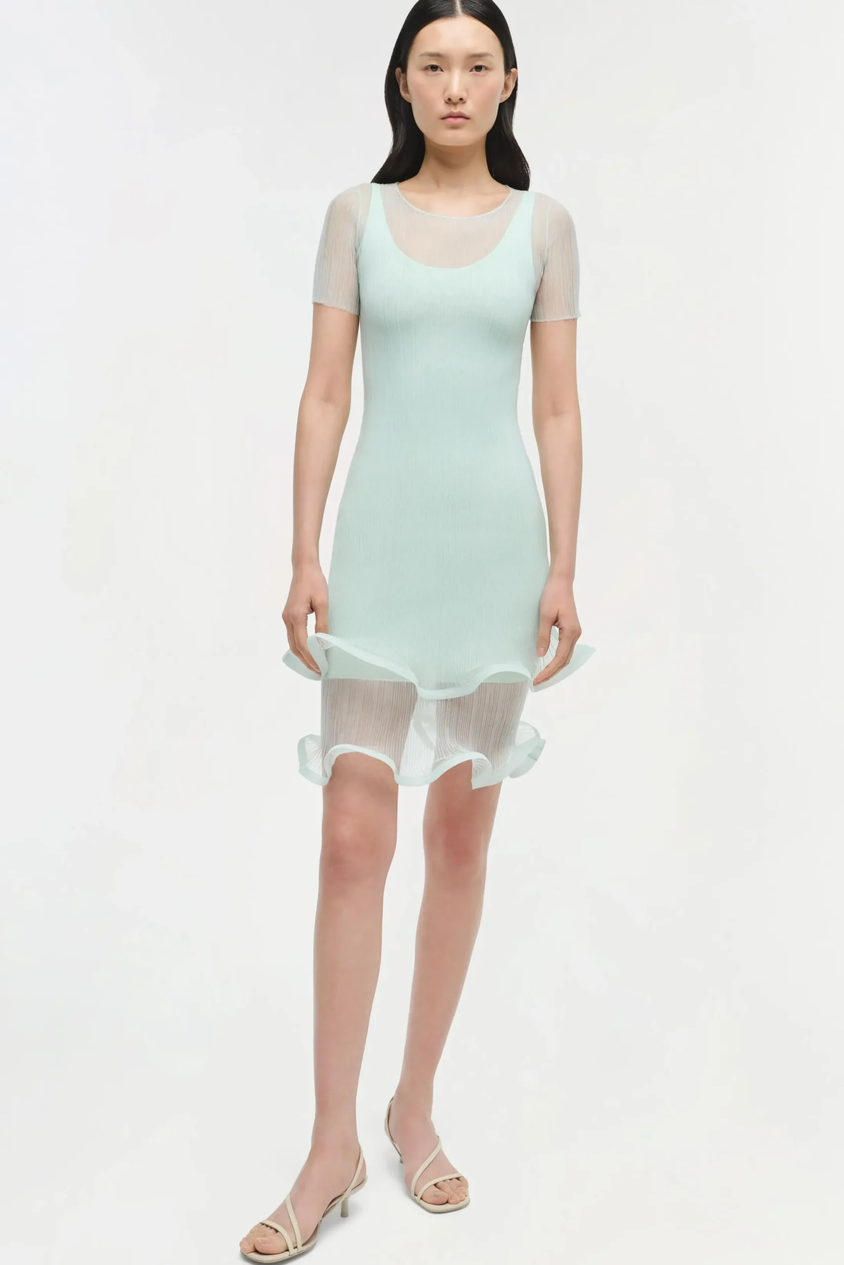 Women Simkhai Jett Plisse Mini Dress