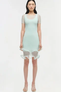 Women Simkhai Jett Plisse Mini Dress