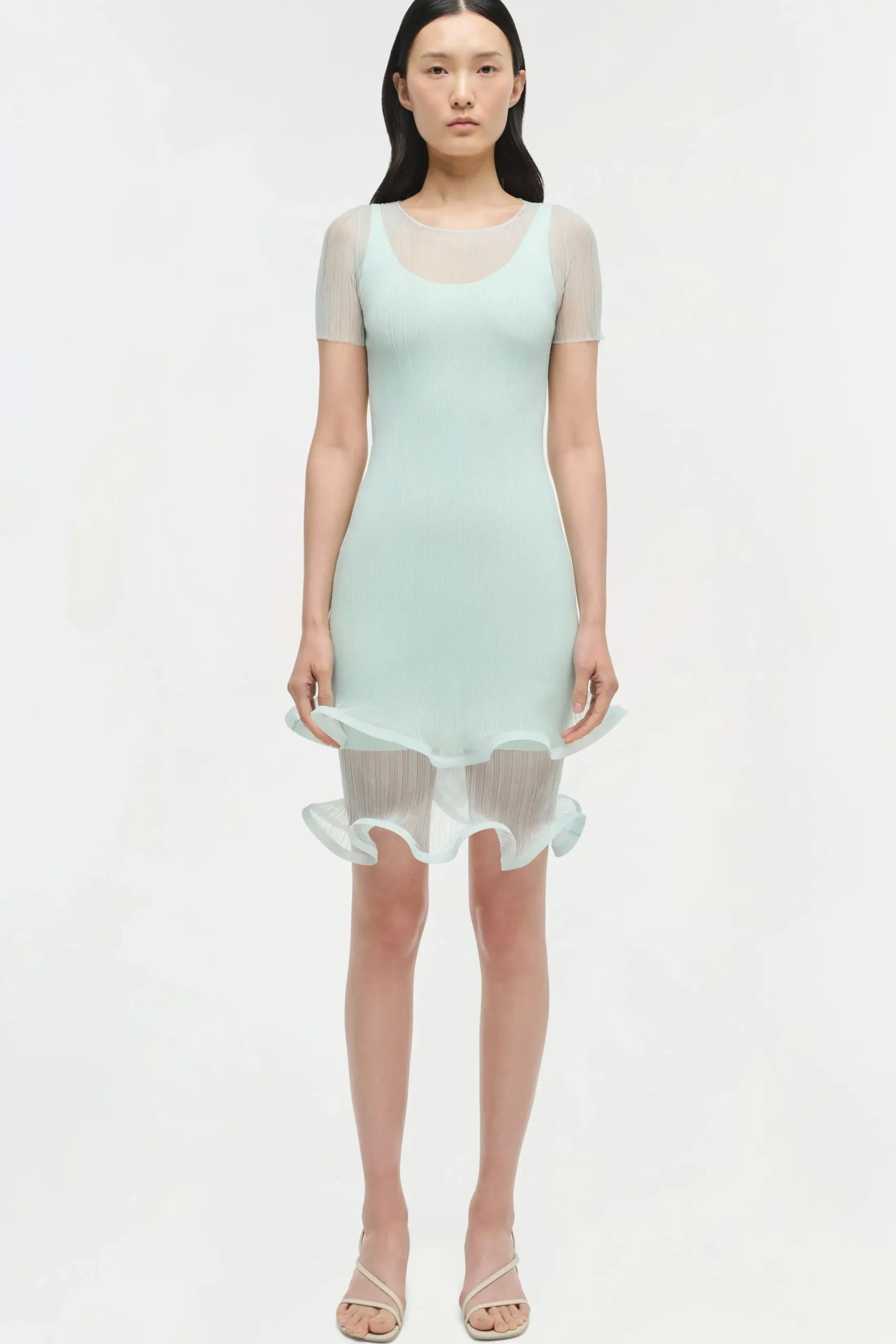 Women Simkhai Jett Plisse Mini Dress