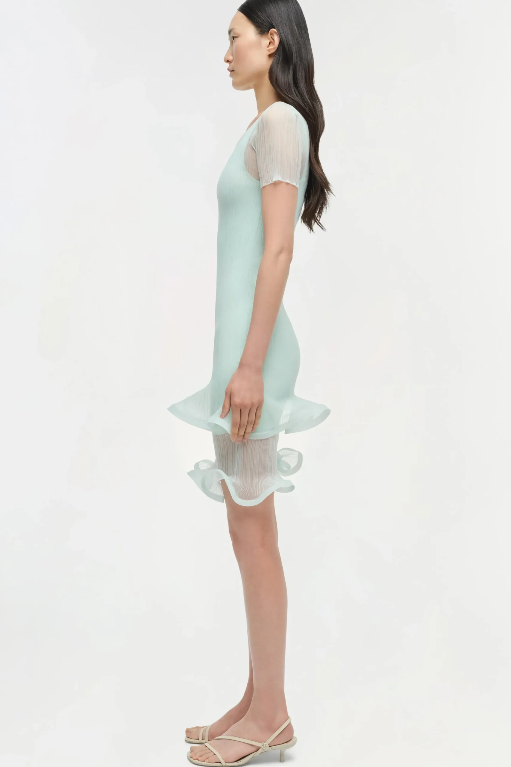 Women Simkhai Jett Plisse Mini Dress