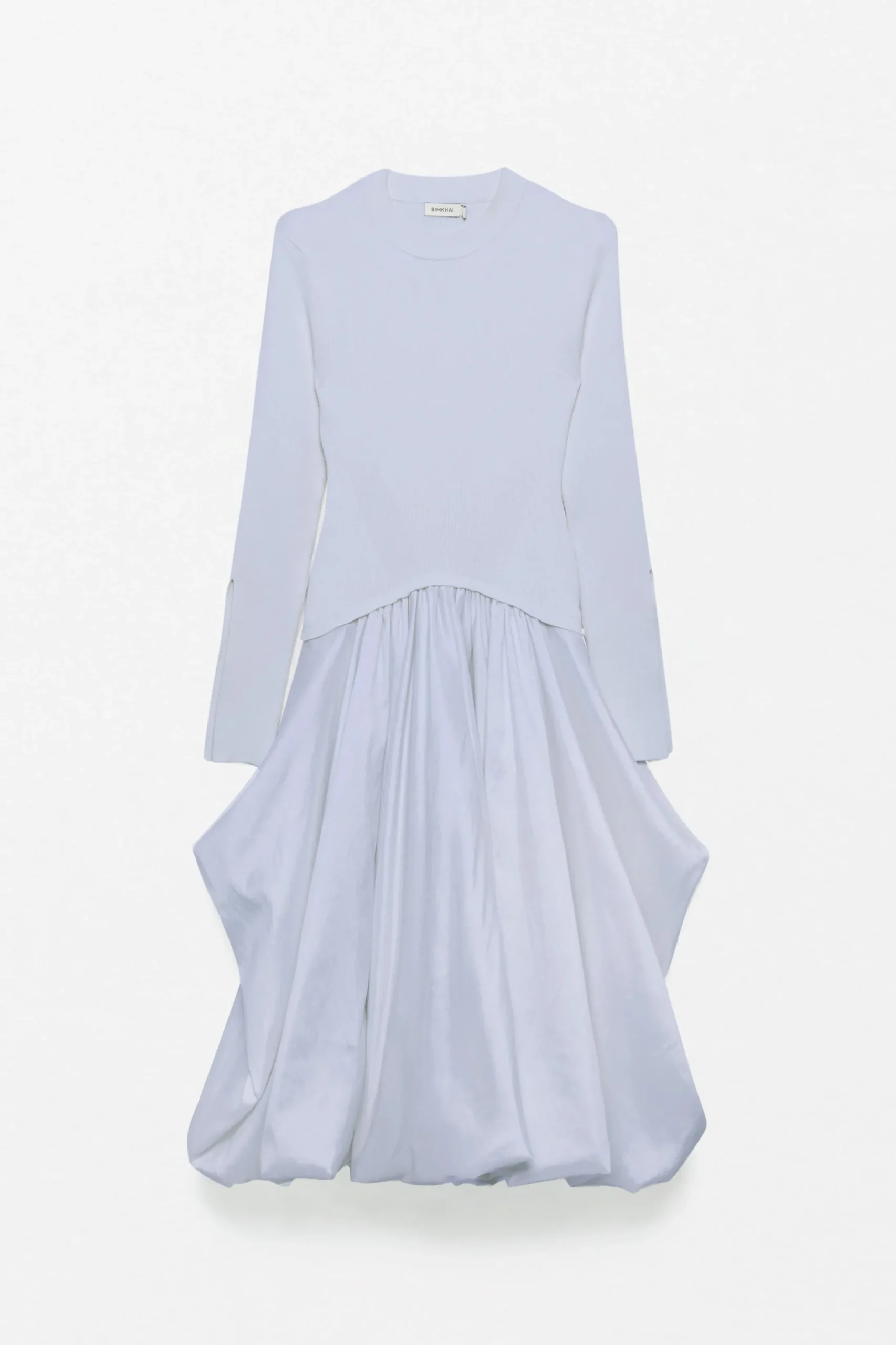 Women Simkhai Kenlie Taffeta Knit Midi Dress