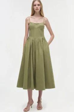 Women Simkhai Kittiya Cotton Midi Dress